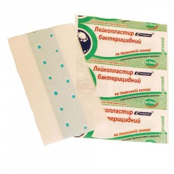 Лейкопластырь бактерицидный на тканевой основе с хлоргексидином р. 6смх10cм 1 шт.